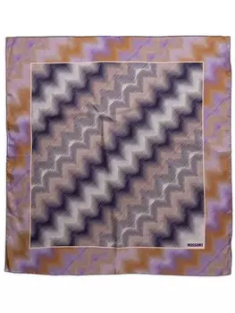 Шарф Missoni с узором «зигзаг», фиолетовый