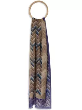 Шарф Missoni с узором «зигзаг», нейтральный
