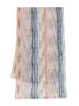 Шарф Missoni с узором «зигзаг», серебряный
