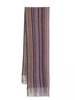 Шарф Missoni с узором «зигзаг», синий