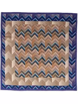 Шарф Missoni с узором «зигзаг», синий