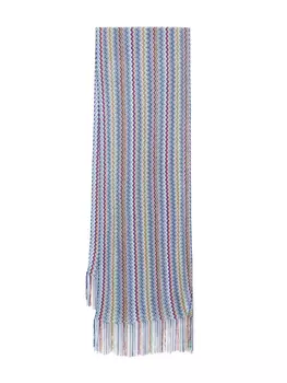 Шарф Missoni с узором «зигзаг», синий