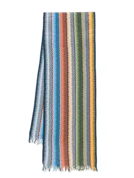 Шарф Missoni с зигзагообразным узором, синий