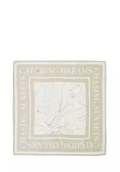 Шарф MIT ALL-OVER-PRINT s.Oliver BLACK LABEL, песочный