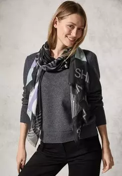 Шарф MIT FOLIENPRINT Cecil, черный