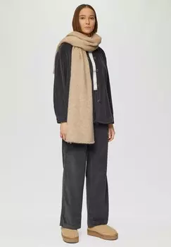 Шарф MIT FRANSEN UND LOGO s.Oliver, бежевый