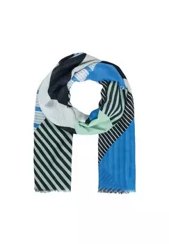 Шарф MIT MODISCHEM ARTWORK s.Oliver, темно-синий