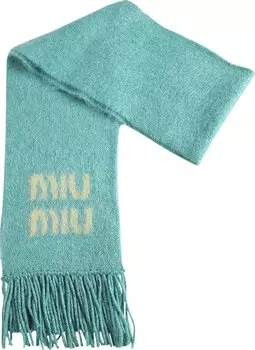 Шарф Miu Miu 'Blue', синий