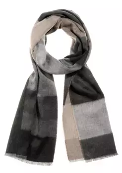Шарф MONTI, клетка, черный