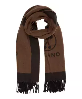 Шарф Moschino, коричневый