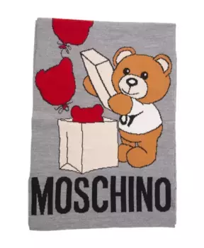 Шарф Moschino, серый