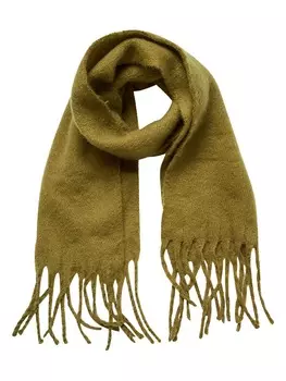 Шарф MOSS COPENHAGEN, цвет oliv - (l)230 x (b)50 cm