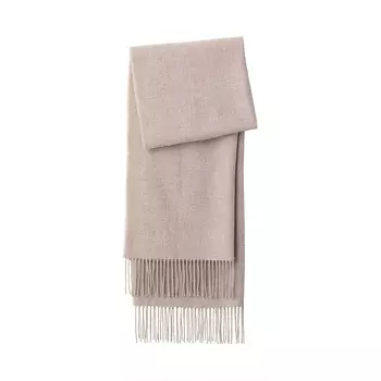 Шарф Muji с бахромой, серый