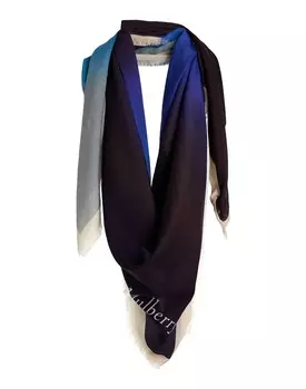 Шарф Mulberry, голубой