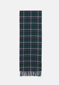 Шарф MULTI CHECK SCARF UNISEX GANT, темно-зеленый