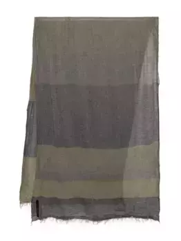 Шарф Musa в полоску Forme D'expression, зеленый