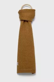 Шарф Мустанг из смесовой шерсти Mustang, желтый