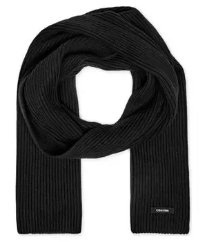 Шарф мужской Calvin Klein с добавлением кашемира, черный