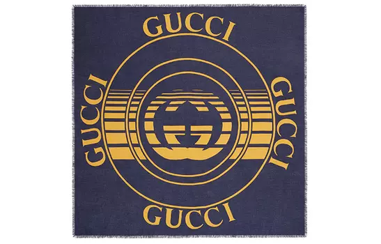 Шарф мужской Gucci, синий