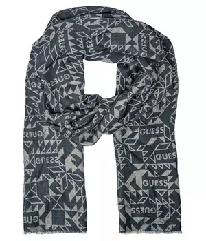 Шарф мужской Guess Jeans из модала с добавлением шерсти, синий