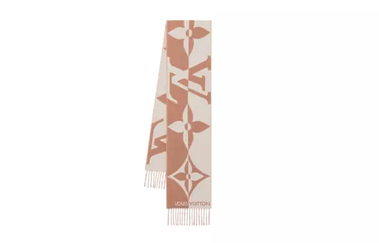 Шарф мужской Louis Vuitton, хаки / белый