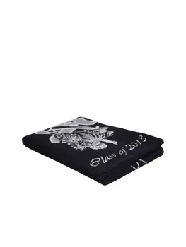 Шарф мужской Off-White с принтом, черный / белый