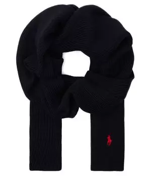 Шарф мужской Polo Ralph Lauren из шерсти черный