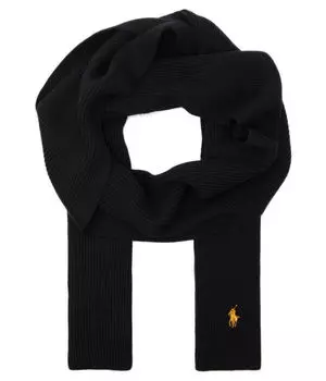 Шарф мужской Polo Ralph Lauren шерстяной, черный