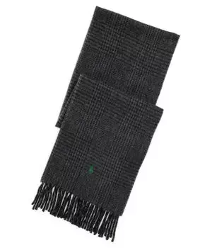 Шарф мужской Polo Ralph Lauren шерстяной, серый