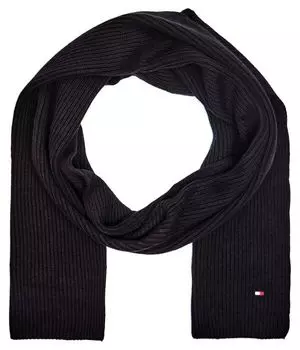 Шарф мужской Tommy Hilfiger с добавлением кашемира, черный