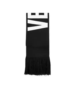 Шарф мужской Vetements с логотипом, черный