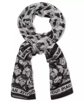 Шарф-накидка Choupette Karl Square Wrap KARL LAGERFELD PARIS, черный