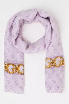 Шарф Noelle с логотипом Guess, фиолетовый