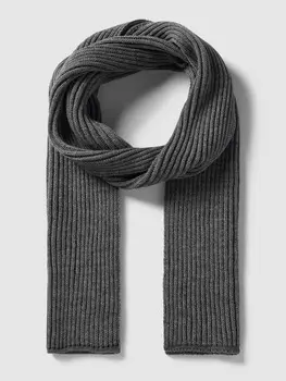 Шарф однотонного дизайна из смеси натуральной шерсти Roy Robson, серебро