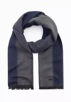Шарф OM Ombre, темно-синий