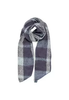 Шарф ONLY клетчатый, бирюзовый