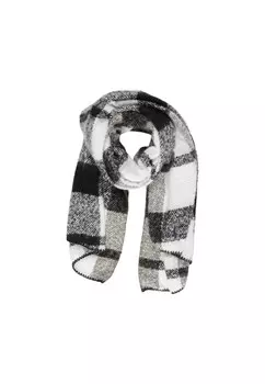 Шарф ONLY в клетку, черный