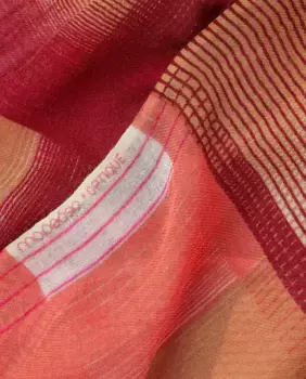 Шарф Optique из хлопка Mapoesie, розовый