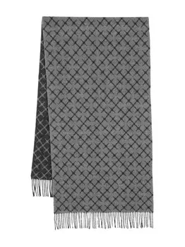 Шарф Ortega вязки интарсия By Malene Birger, серый