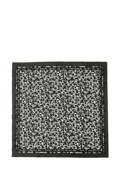 Шарф OVERGROWN FLORAL SQUARE MICHAEL Michael Kors, черный