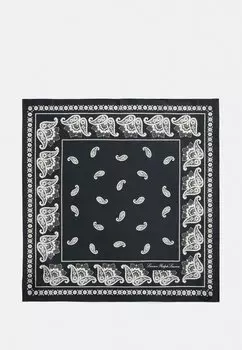 Шарф PAISLEY SILK HABOTAI BANDANNA Ralph Lauren, черный