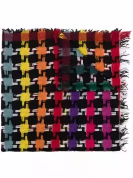 Шарф Paolina в ломаную клетку FALIERO SARTI, черный