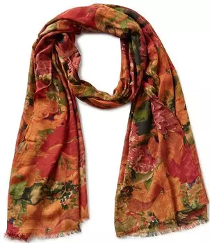 Шарф Patricia Nash с бахромой и цветочным принтом, цветочный