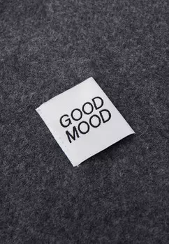 Шарф PCRASMIN LONG SCARF PATCH Pieces, серый