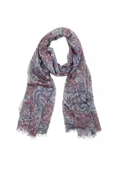 Шарф «Пейсли» из приятного мягкого материала Collezione alessandro, бордовый