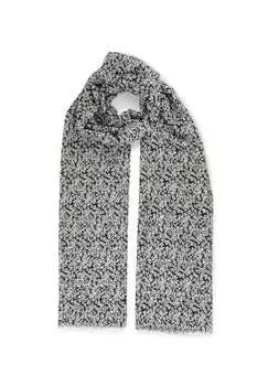 Шарф Pepper с цветочным принтом по всей поверхности и металлическим эффектом Harpa, черный