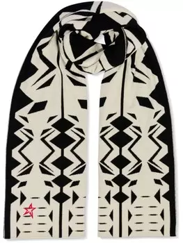 Шарф Perfect Moment из мериносовой шерсти с геометрическим узором, черный