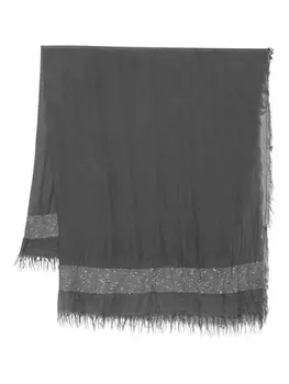 Шарф Peserico с металлизированной нитью, серый
