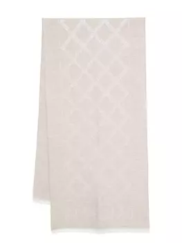 Шарф Peserico с металлизированным жаккардом, серый