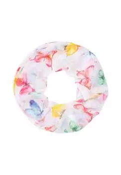 Шарф-Петля emily light loop с акварельным рисунком бабочки мягкий и тонкий Seasons Of April, мультиколор